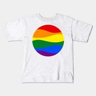 Pride Waves Circle Kids T-Shirt